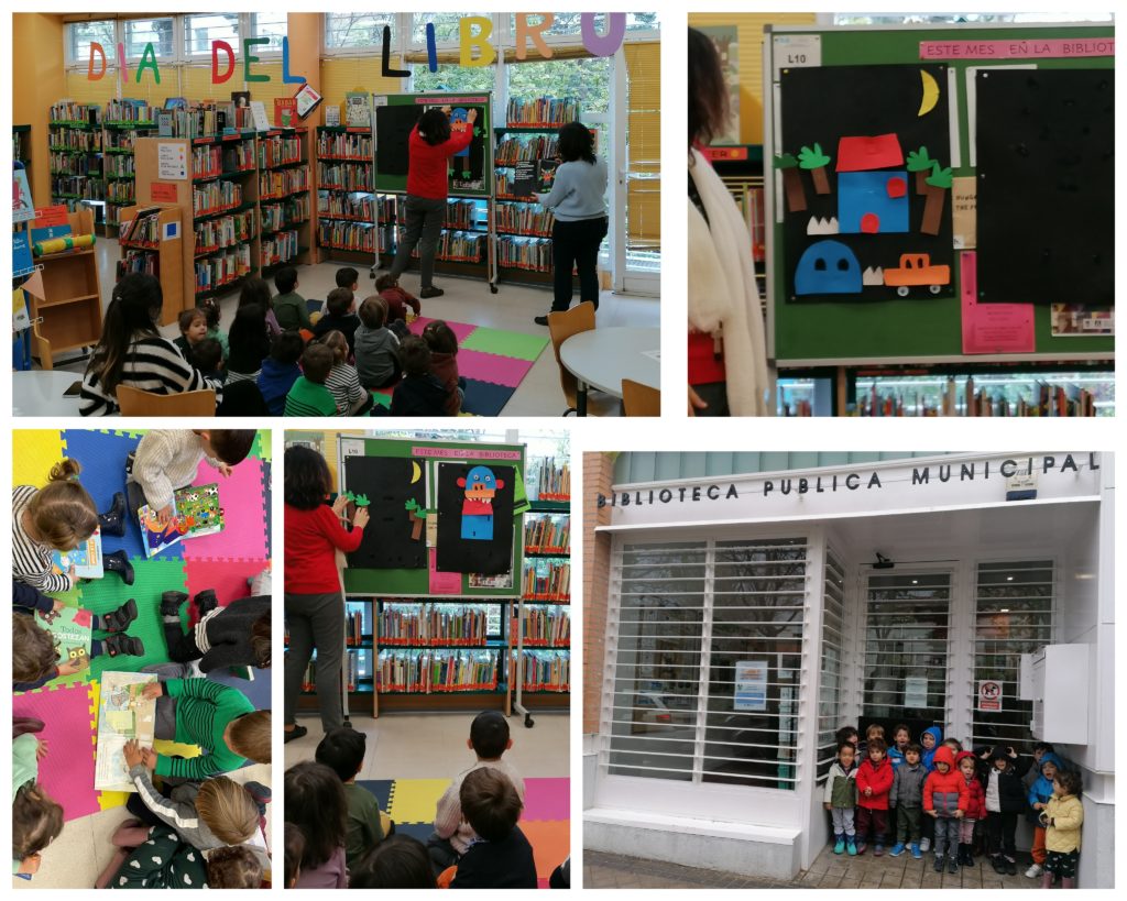 Clase 2 y 3 años: Visita Biblioteca Municipal «Dámaso Alonso»